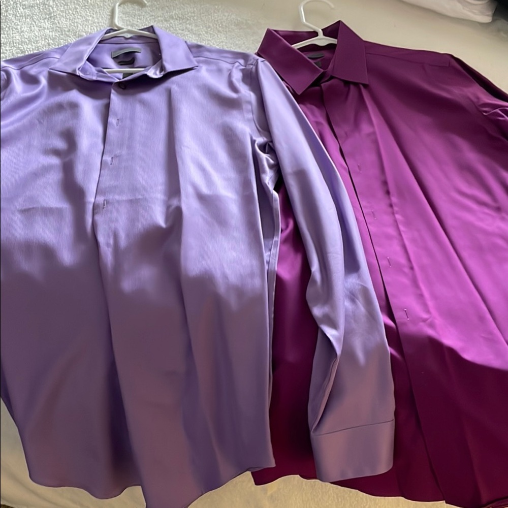 Set of 2 Calvin Klein Men's Dress Shirts